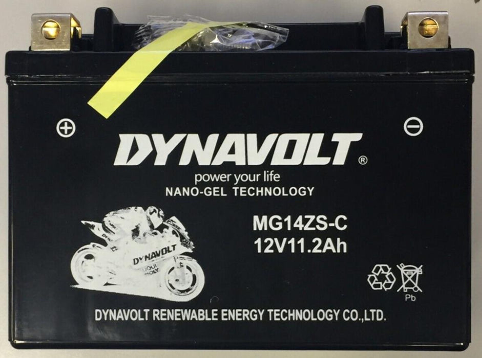 Dynavolt MG14ZS-C Nano Gel Power Sports Battery 12V 11.2Ah