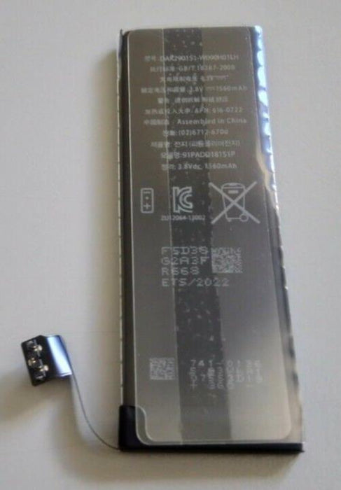 For iPHONE 5S Replacement Battery 616-0722 1560mAh
