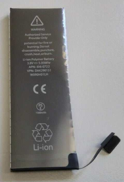 For iPHONE 5S Replacement Battery 616-0722 1560mAh
