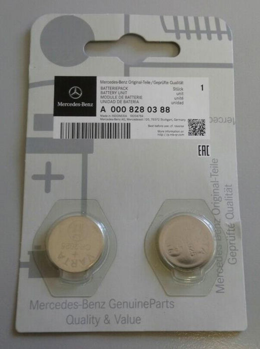 Genuine Mercedes Benz Key Fob Battery pack of 2 A0008280388