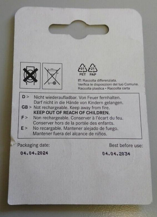Genuine Mercedes Benz Key Fob Battery pack of 2 A0008280388