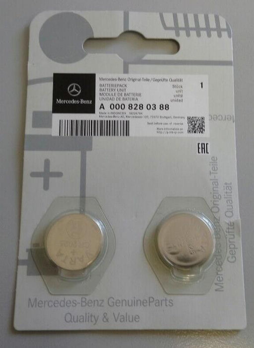 Genuine Mercedes Benz Key Fob Battery pack of 2 A0008280388