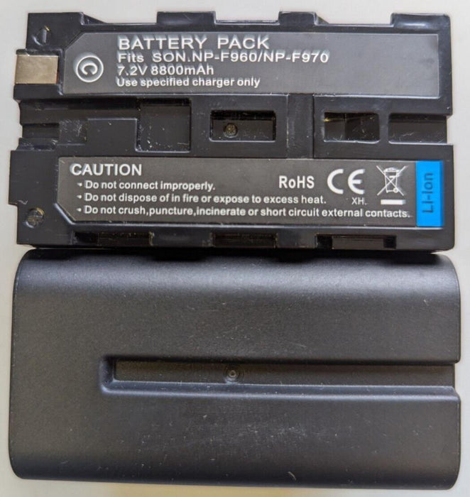 2× 8800mAh Battery For Sony NP-F970 NP-F960