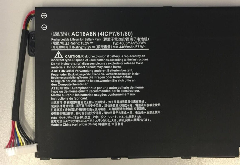 15.2V 68WH AC16A8N Battery For Acer Aspire V17 V15 Nitro BE VN7-793G VN7-593G