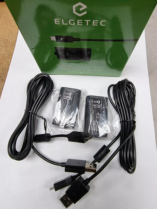 Xbox One X/S Play&Charge Kit Rechargeable Battery Pack +  Cable Twin Pack