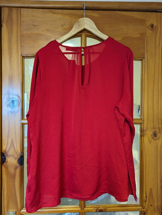Per Una Scoup Neck Top - Red 22