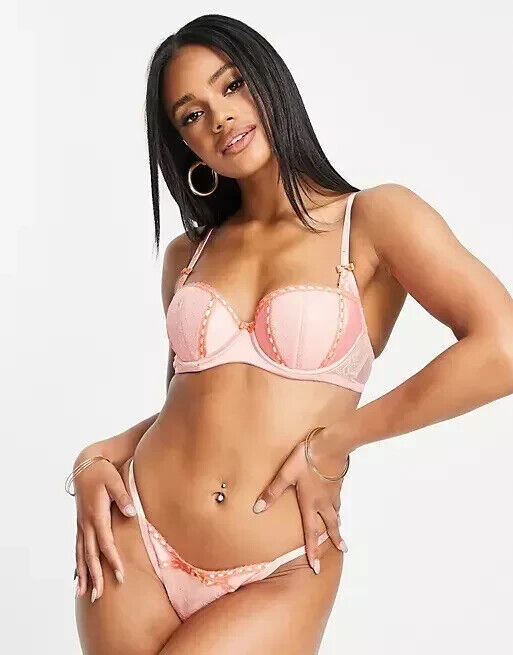 Ann Summers The Delicacy Brazilian Peach -Size 36B RRP £20
