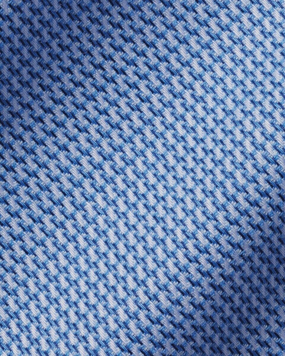 Charles Tyrwhitt Cutaway Collar Mayfair Weave Shirt - Cobalt Blue Size 18/36 In