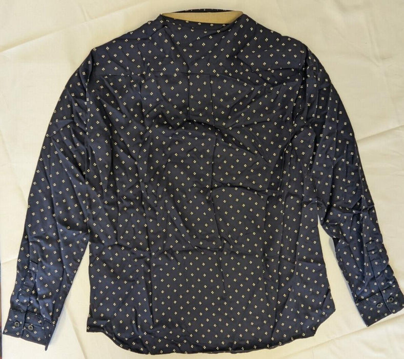 UNIQLO Women Rayon Long Sleeve Blouse - Navy - XXSmall