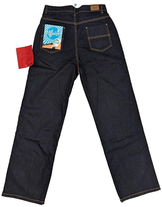 Hell Bunny Blue Denim Jeans - Large - UK14