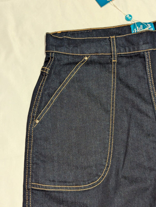Hell Bunny Blue Denim Jeans - Large - UK14