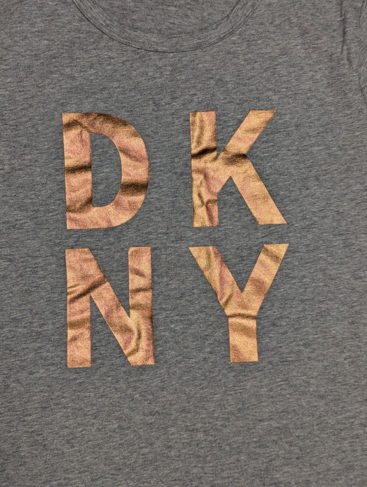 DKNY Womens Grey Sport TShirt - Medium