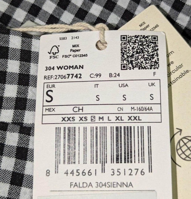 Mango Green Checkered Dress - Small