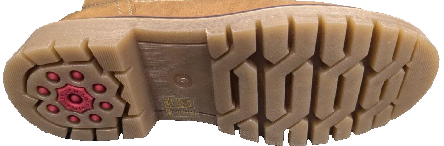 Relife by Pavers Brown Zip Up Boots - UK6