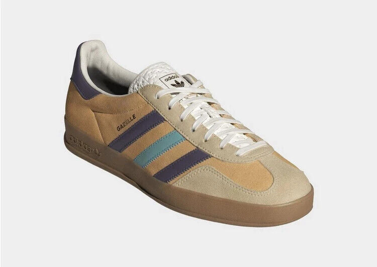 Adidas Gazelle Indoor IG1636 Brown Purple UK 4 Mens