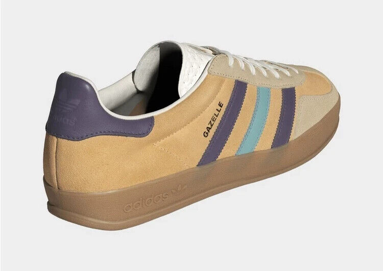 Adidas Gazelle Indoor IG1636 Brown Purple UK 4 Mens