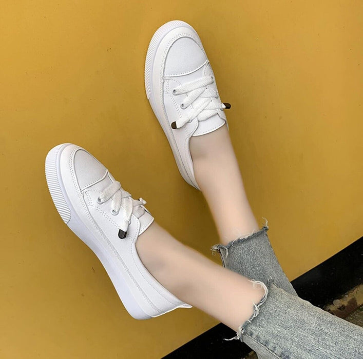 Women's Flat Canvas Shoes Summer Loafers Ladies Casual Comfort Slip On UK 6.5