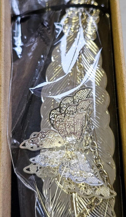 Handmade Book Mark - Feather with Butterfly