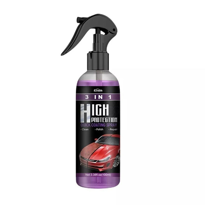 100ML 3 in 1 High Protection Quick Car Coat Ceramic Coating Spray Hydrophobic UK