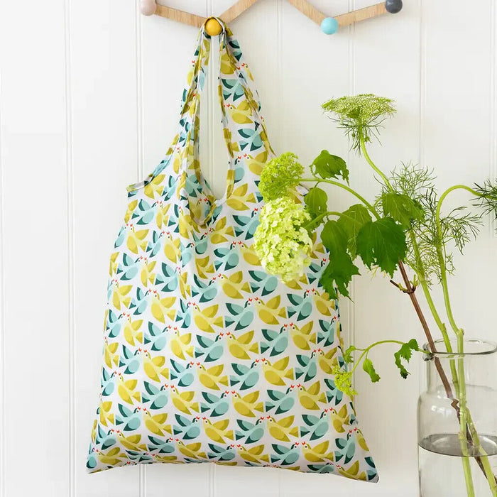 Recycled foldaway shopper bag - Love Birds