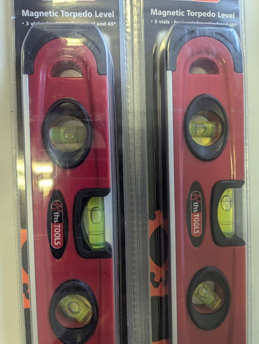 THS Tools 1145 STURDY MAGNETIC 9 INCH (230MM) Spirit Level x2
