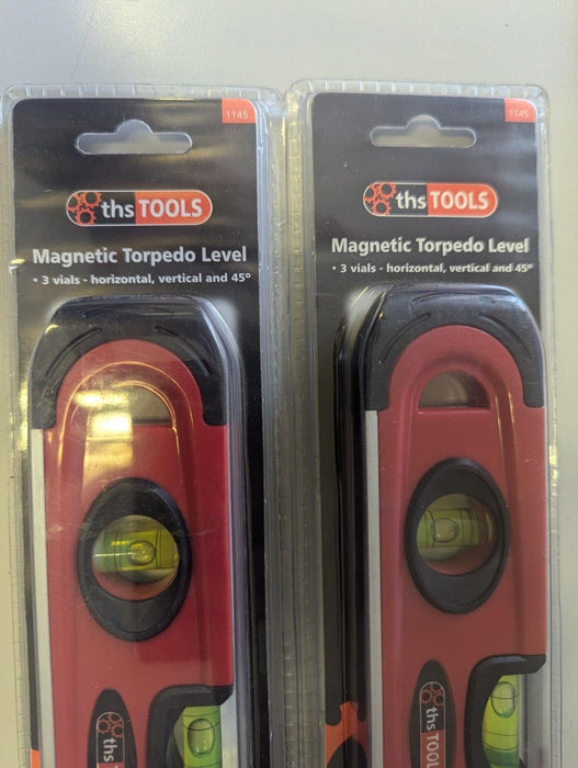 THS Tools 1145 STURDY MAGNETIC 9 INCH (230MM) Spirit Level x2
