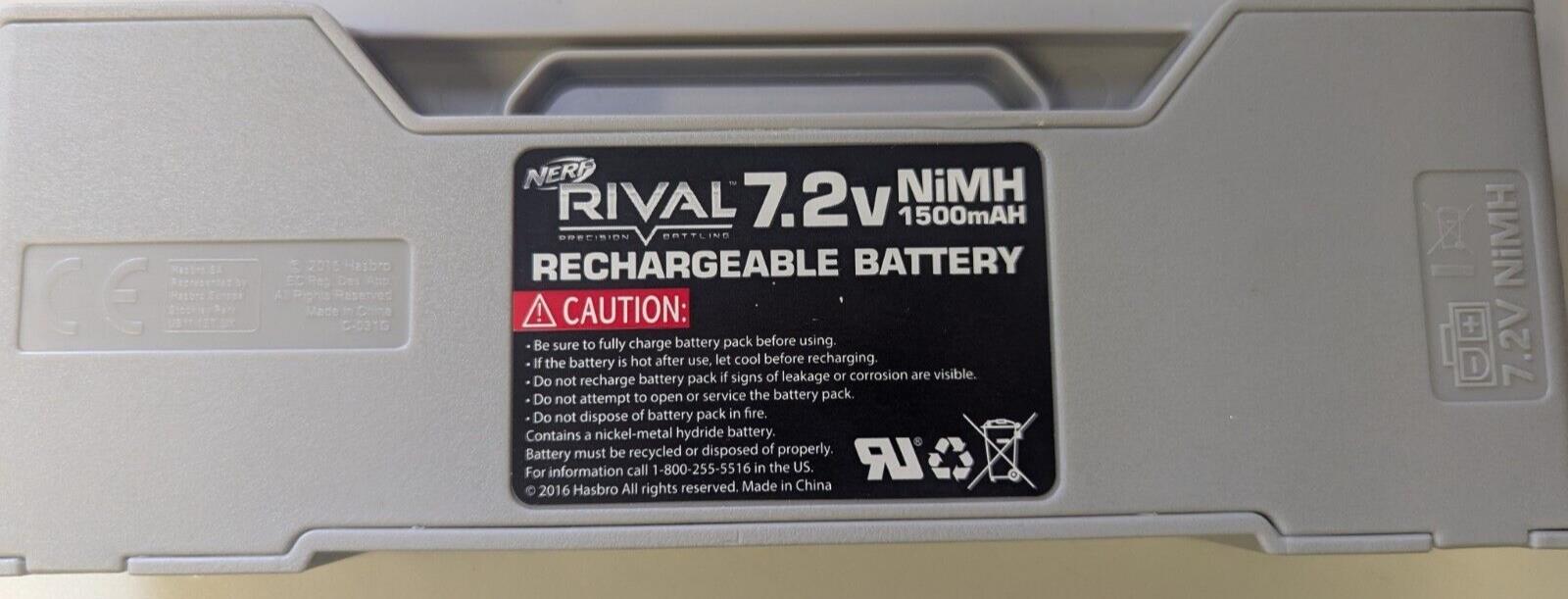 Nerf Rival 7.2v Rechargeable Battery Pack (No box or plug)