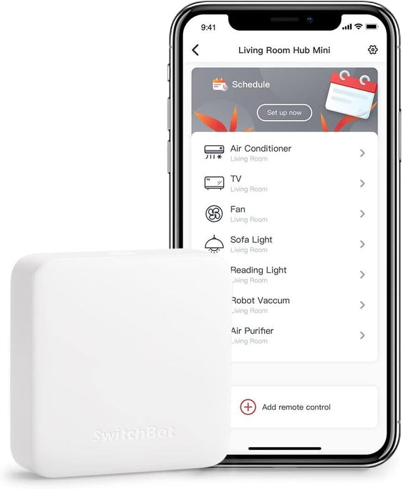 SwitchBot Mini Smart Remote Control, Universal IR Remote Hub for Smart Home