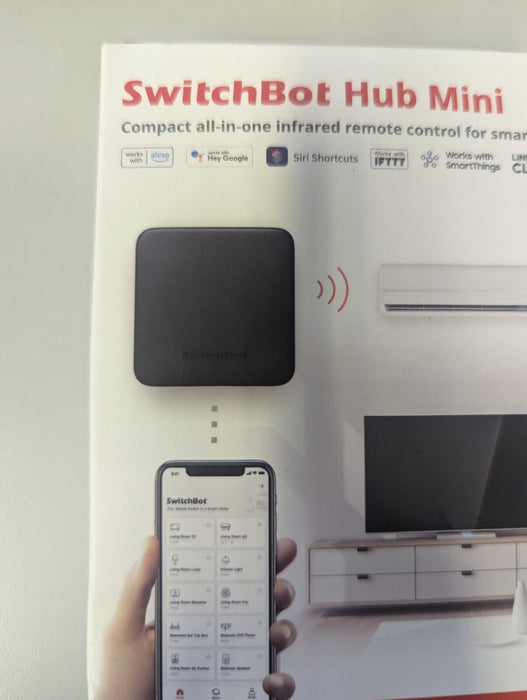 SwitchBot Mini Smart Remote Control, Universal IR Remote Hub for Smart Home