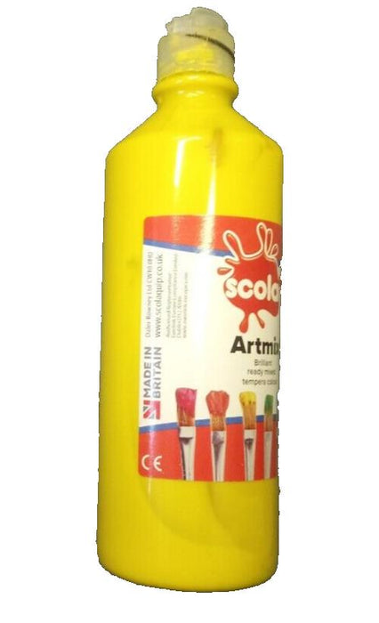 SCOLA ARTMIX 600ml Bottle YELLOW - Ready Mixed Paint