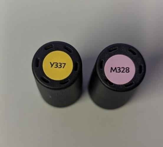 LETRASET PROMARKER Permanent TWIN TIP Pen - 1 x Yellow & 1 x Pink