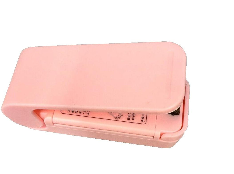 Mini Bag Food Heat Sealer 2 in 1 Handheld Vacuum Seal PINK