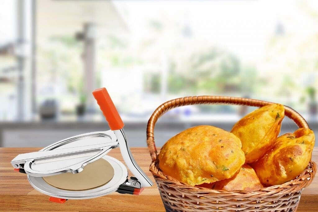 Nulux Stainless Steel Puri Press/Puri Maker/Papad/Khakhra Maker