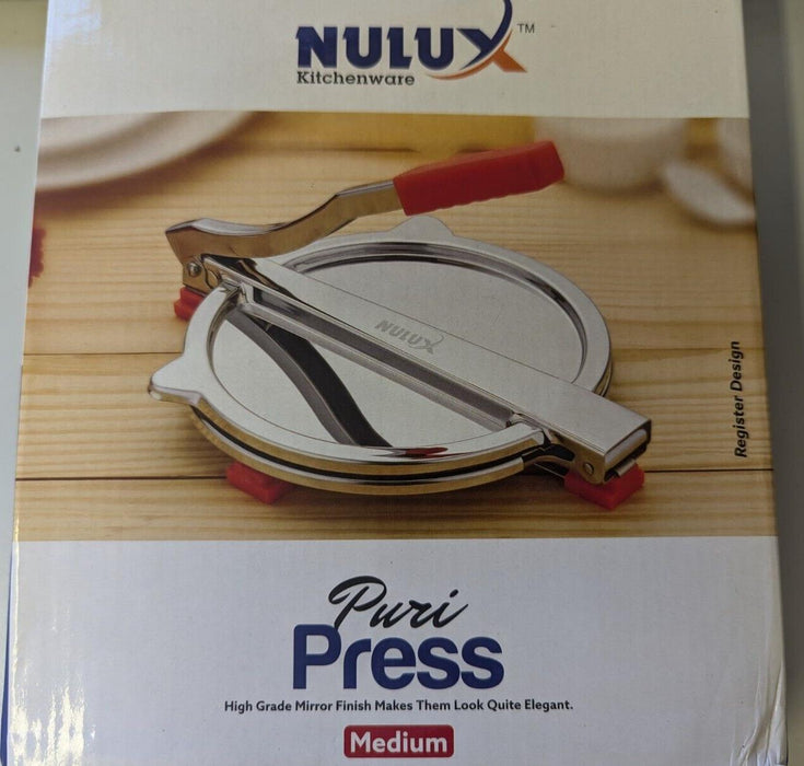 Nulux Stainless Steel Puri Press/Puri Maker/Papad/Khakhra Maker