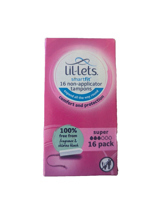 LIL-LETS SMARTFIT 16 NON-APPLICATOR TAMPONS SUPER