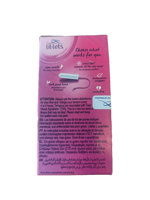 LIL-LETS SMARTFIT 16 NON-APPLICATOR TAMPONS SUPER
