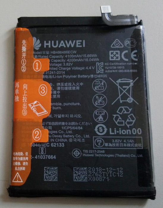 New Replacement Battery  P30 PRO BATTERY 4100mAh HB486486ECW