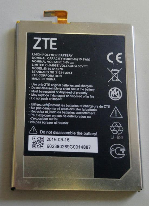 Used ZTE E169-515978 Replacement Phone Battery For Blade X3