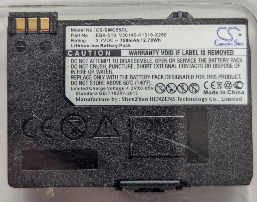 Battery for Cordless Phone Siemens Gigaset SL55 (750 mAh, 3.7 V)