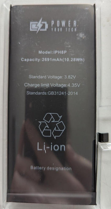 iPhone 8P 8 Plus Replacement Battery Premium Quality 2691MAH with Adhesive UK