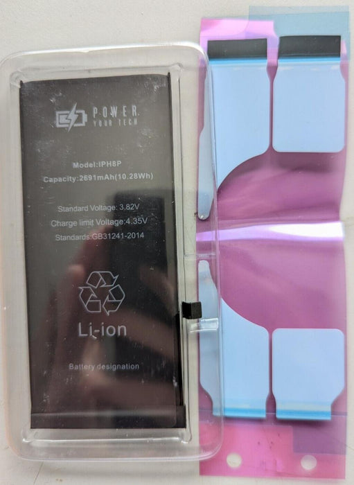 iPhone 8P 8 Plus Replacement Battery Premium Quality 2691MAH with Adhesive UK