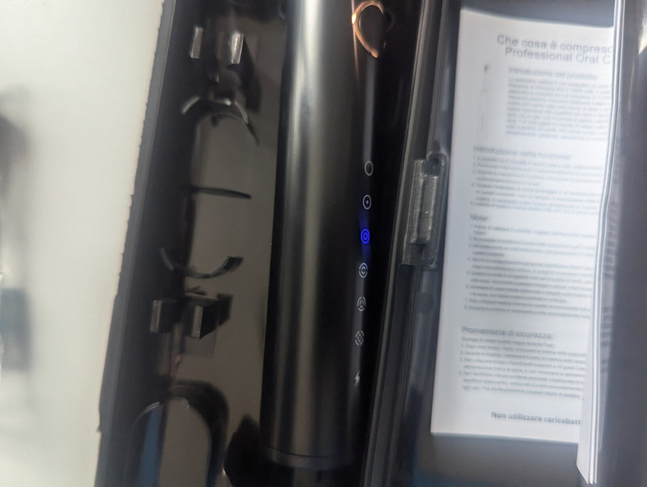 Electric Toothbrush with 4 heads charger lead and case