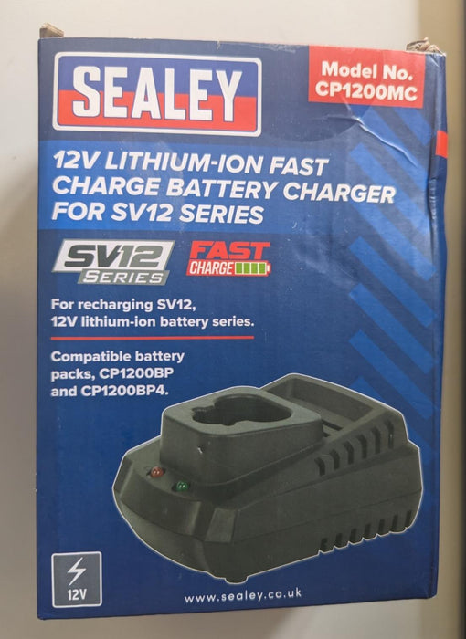 Sealey Cp1200Mc Lithium-Ion Battery Charger 12V 1 Hour For Cp1200Bp
