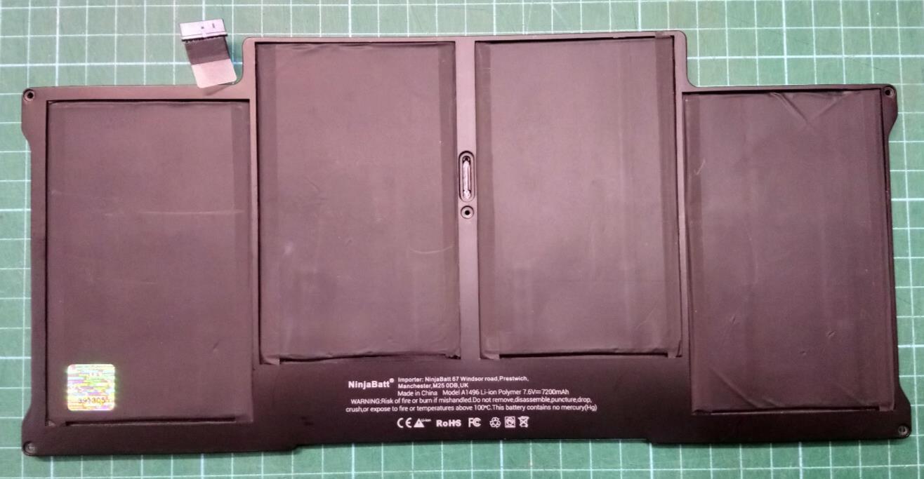 Used NinjaBatt A1496 Battery for Mac Book Air 13" Mid 2012 2013 Early 2014 A1405