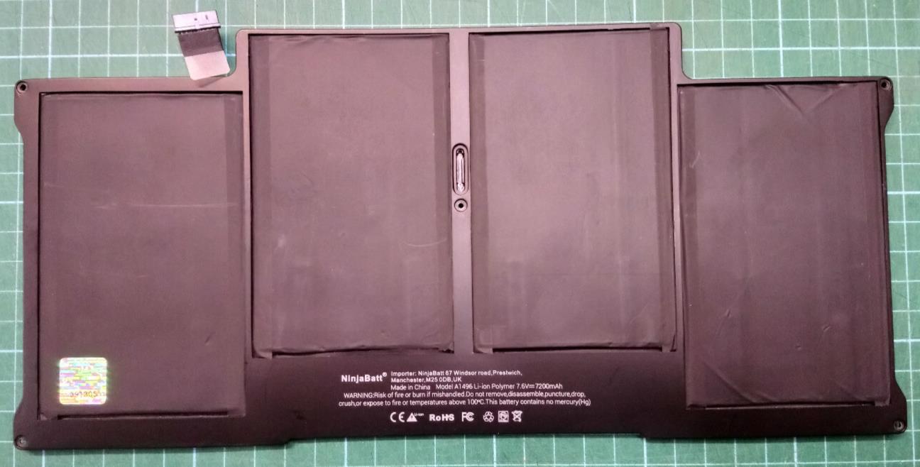 Used NinjaBatt A1496 Battery for Mac Book Air 13" Mid 2012 2013 Early 2014 A1405