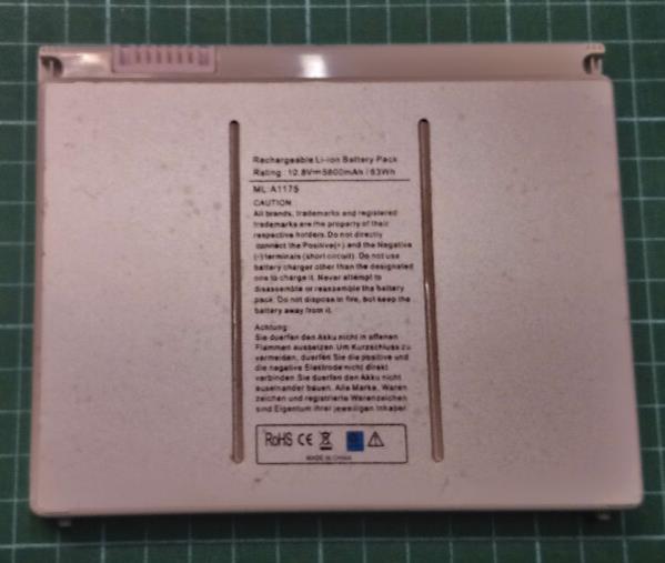 Used A1175 Battery for MacBook Pro 15” (2006-2008) - 5800mAh