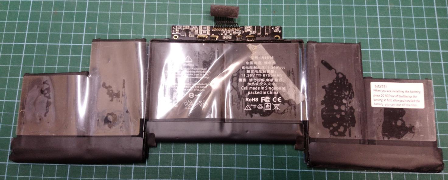 Used A1618 Battery For APPLE MACBOOK PRO 15" RETINA MID 2015 inc Adhesive