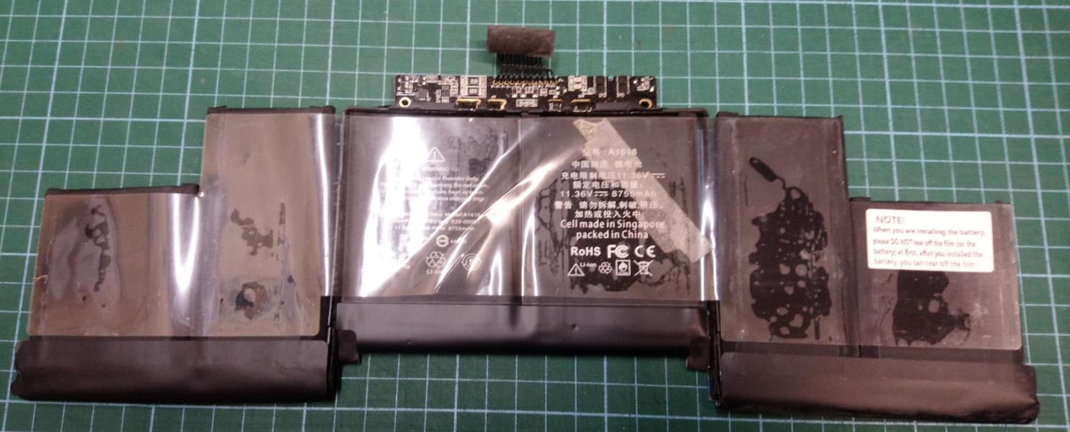 Used A1618 Battery For APPLE MACBOOK PRO 15" RETINA MID 2015 inc Adhesive