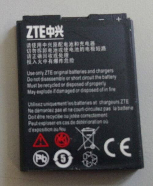 Used ZTE Li3709T42P3h463657 Replacement Battery for ZTE F290 N281 Z221 900mAh