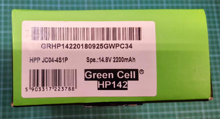 Green Cell HP142 Battery For JC04 HP 250 G6 255 G6 240 G6 245 G6 HP 14-BS036NG